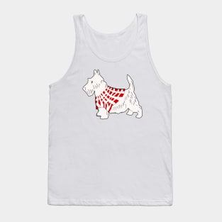 White Scottish Terrier Tank Top